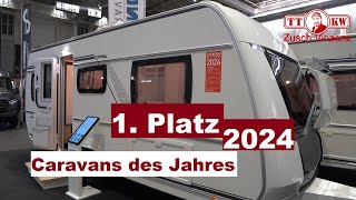 Platz 1 bei Caravans 2024 Caravan mit riesigem Bad Fendt Wohnwagen Bianco 515 SGD Roomtour Camper [upl. by Pavel404]