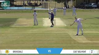 Copy of Geelong CA  Senior Men ConnectTel GCA 1 1st XI  Rd12  Grovedale v East Belmont  Day 1 [upl. by Aicul]