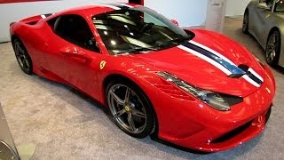 2014 Ferrari 458 Speciale  Exterior and Interior Walkaround  2014 Toronto Auto Show [upl. by Amsab]