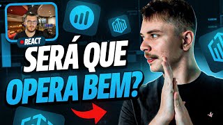 REAGINDO A LIVE OPERANDO AO VIVO DO SR FLAVIO TRADER [upl. by Lapides]