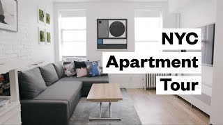 Apartment Tour 300 sq foot studio in NYC [upl. by Rika]