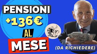 PENSIONI IMPORTANTE❗️AUMENTO fino a 136 EURO al mese DA RICHIEDERE❗️👉 MAGGIORAZIONI SOCIALI [upl. by Aicemat]