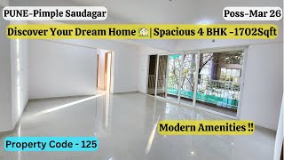 Your Dream Home in Pimple Saudagar 🏡 Spacious 4BHK Properties  1702 Sqft  7820868465 9763081616 [upl. by Babs26]