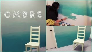 DIY Ombre Wall  How to Paint amp Tips [upl. by Fadil]