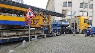 Schwertransport bleibt stecken  heavy haulage must stop  Soeren66 [upl. by Aleb275]