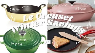 Le Creuset Winter Savings Event 2024Le Creuset Kitchen Essentials January 2024 [upl. by Rabah996]