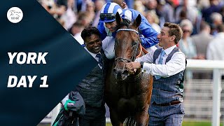 Every Race From Day 1 of the York Ebor Festival [upl. by Ecnerual]