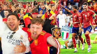 Spanien vs Italien  EM Stadionvlog 🇪🇸🇮🇹  PURE DOMINANZ  TITELFAVORIT ViscaBarca [upl. by Ahsiryt]