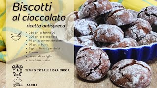 Biscotti al cioccolato  ricetta antispreco [upl. by Warde]