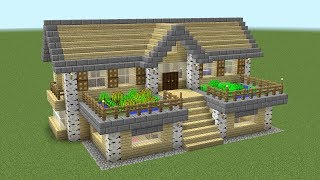 Minecraft  How to build a birch survival house [upl. by Arriec497]