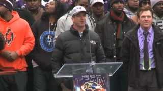 Watch The Baltimore Ravens Celebrate Super Bowl Win In MampT Bank Stadium [upl. by Arimihc]