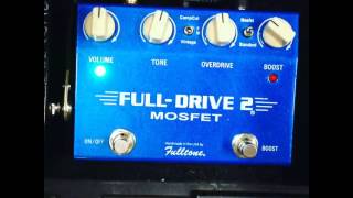 Modded Fulltone Fulldrive 2 MOSFET  15 second demo [upl. by Richman]