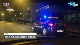 Alcamo ruba merce da un negozio 18enne arrestato dai carabinieri [upl. by Olsewski]