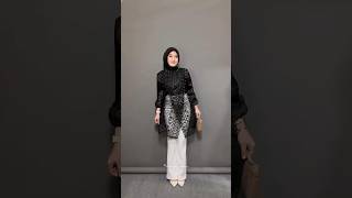 ootd kondangan outer pakai celana ootdhijab hijabers shorts [upl. by Aihcats]