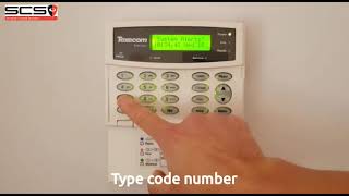 Clearing a system alert  Texecom Premier Elite Alarm subtitled [upl. by Berkly706]