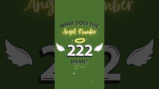 Secret Meaning of Angel Number 222 angelnumbers [upl. by Sarita]