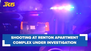 Shooting at Renton apartment complex under investigation [upl. by Charity]