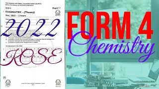 Form 4 Chemistry  K C S E 2022 Paper 1 [upl. by Eiralav296]