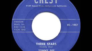 1959 HITS ARCHIVE Three Stars  Tommy Dee [upl. by Ahsieket]