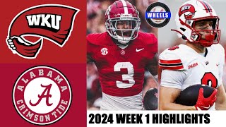 5 Alabama vs Western Kentucky  Full Game Highlights  2024 College Football Highlights [upl. by Nethsa]