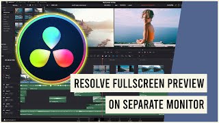 Davinci Resolve Fullscreen Preview on Separate Monitor [upl. by Aiksa]