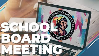 July 30 2024 530 pm Board Meeting  Osceola School District [upl. by Roma]