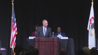 Obamas attorney general honors MLK at Peoria lunch [upl. by Wyler]