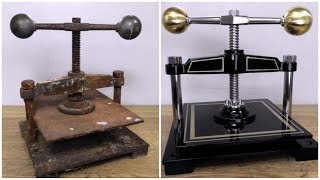 Antique Book Press Restoration With Amazing Outcome [upl. by Skricki173]