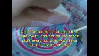 Nail art  Water Marbling on real nails tutorial [upl. by Dadirac]