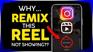 😕Why Remix This Reel is NOT showing Instagram Issue😕 REEL [upl. by Tallulah]