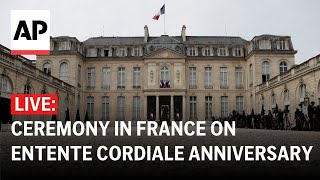 LIVE Watch the FrenchBritish guard ceremony on Entente Cordiale anniversary [upl. by Vinni]