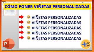 Cómo PONER VIÑETAS PERSONALIZADAS en POWERPOINT [upl. by Fidel457]