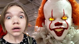 PENNYWISE RETURNS Spirit Halloween Props amp Decorations [upl. by Hamilah]