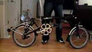 Brompton Bike  Folding and Unfolding [upl. by Allemap]