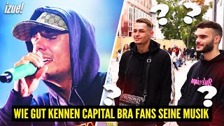 WIE GUT KENNEN CAPITAL BRA FANS SEINE MUSIK PART 2 Straßenumfrage [upl. by Harlen402]