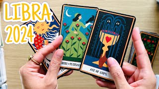 LIBRA  quotYOUR 2024 NEW YEAR HERES WHAT TO EXPECTquot 2024 Tarot Reading [upl. by Krug]