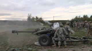 Uncut Direct Fire Drill M119 Howitzer [upl. by Dionis]