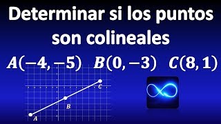 16 Determinar si los puntos son colineales con la fórmula de la distancia [upl. by Rina843]