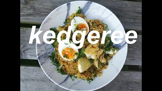 Kedgeree a classic Anglo Indian curry with smoked haddock breakfast or brunch dish [upl. by Barby]