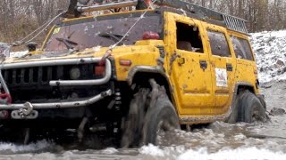 RC Trophy Truck 4x4  MUD Diggers  HUMMER H2 VS Land Rover Defender VS Jeep Wrangler Rubicon [upl. by Leelah450]