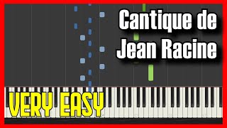 🎹 How to Play Cantique de Jean Racine ✔️  【2022】Easy Slow Piano Tutorial Synthesia [upl. by Mandal506]