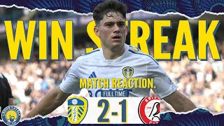 LEEDS 2  1 BRISTOL CITY TWO WINS IN TWO MATCH REACTION [upl. by Leviram33]