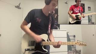 The Strokes The Clash  Clampdown Both Guitar Parts Cover [upl. by Lerrud]