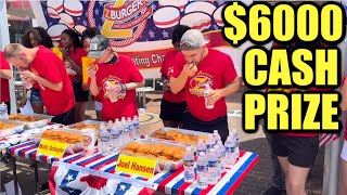 6000 BURGER EATING CONTEST Worlds Biggest In Washington DC  Z Burger 2023 [upl. by Jarrid196]