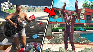 GTA 5  Franklin Incredible Journey From Poor Life To Rich Life in GTA 5  GTA 5 mods [upl. by Ebehp]