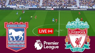 LIVE Ipswich town vs Liverpool Premier League 2425 Full Match  Video Game Simulation PES 2021 [upl. by Laurel]