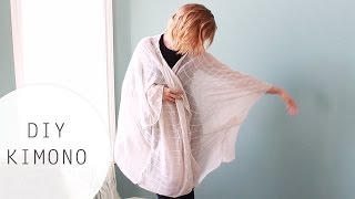 DIY Kimono Tutorial Using a Scarf [upl. by Erleena]