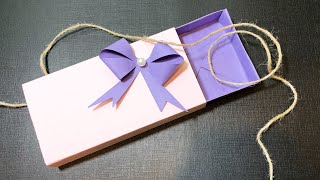 DIY  Paper Gift Box  Origami box 🎁 [upl. by Emmalyn]