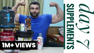 Best Supplements To Build Muscle And Burn Fat  Day 7  Fat To Fit 60 Days Transformation [upl. by Raddy]