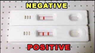 PREGNANCY TEST POSITIVE AND NEGATIVE [upl. by Blight]